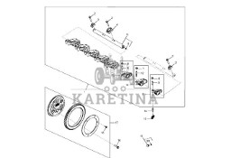 John Deere 9470RX - Ramię wahacza RE535521 (Silnik)