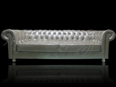 Skórzana SOFA pikowana CHESTERFIELD CANON 4 OS. skóra naturalna RATY-1