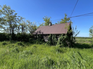 Piękna działka pod Strykowem z drewnianym domem-2