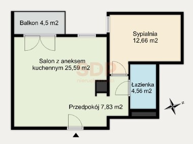 Dwa pokoje w nowej inwestycji na Krzykach-1