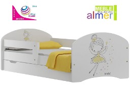 łóżko dla dziecka 140x70 z szufladą i grafiką najwyższej jakości UV
