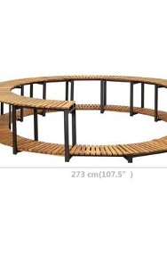 vidaXL Obudowa domowego spa, 273x53 cm, drewno akacjowe-3