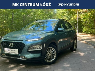 Hyundai Kona 1.6T-GDI 177KM 2WD Comfort 7DCT 1rej. 2020 Car Play Faktura FV23%-1