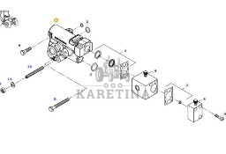 Fendt 828 Vario - zawór hamulcowy przyczepy G835950030011