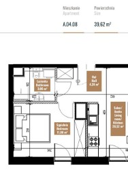 Mieszkanie na sprzedaż | Zabłocie | 39,62 m2-2