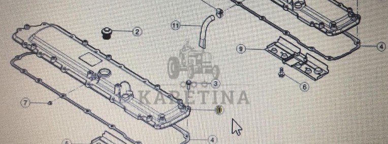 CLAAS 00 1146 477 0/Claas pokrywa głowicy cylindra/Claas Arion 640 600-1
