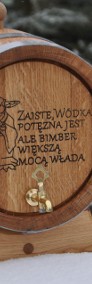 Beczka Dębowa 5 l Wypala w środku pod Bimber/Whisky/Wino 100% szczelne,GWARANCJA-4