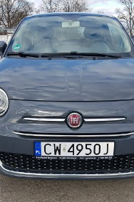 Fiat 500 1,2 Benzyna Klima Panorama Tempomat Zarejestrowany Gwarancja-2
