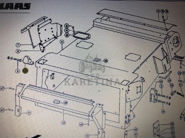 Wkład wychwytujący prawy/lewy do Claas Mega 370-360 Nr kat. 10 000 650 718 1-2