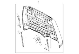 John Deere 960 - Drzwi DC214495 (Rama, pokrywy, róźne)