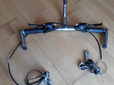 Shimano manetki lewa + prawa, przerzutki tylna + przednia-1