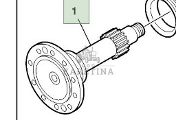 John Deere 9780CTS 9780i CTS 2005rok Piasta Wrzeciono CZĘŚCI H201791