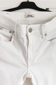 Białe spodnie jeansy Polo Ralph Lauren The Tompkins Skinny XS 26 34-2