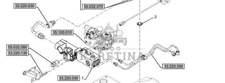 New Holland T6090 Kolektor 47581244-1