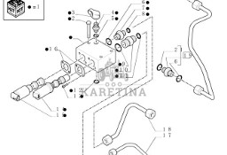 New Holland T6010 Zawór hydrauliczny 87315602