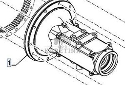New Holland T6.175 Pochwa Obudowa 87608920