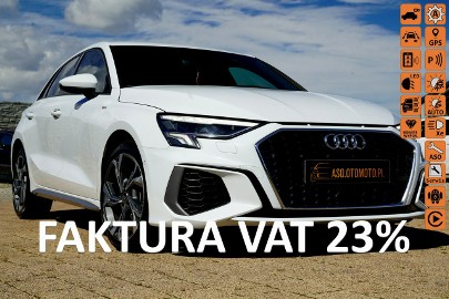 Audi A3 III A3 Sportback S LINE skóra KAMERA virtual cockpit el.fotele NAWI automat