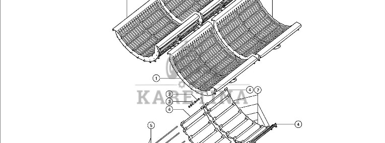Claas Lexion 600 KOSZ ODDZIELANIA 0007920421 (Pokrywa kosza)-1