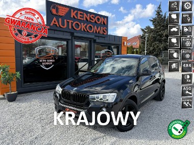 BMW X3 II (F25) Pół skóry, Kamera cofania, Nawigacja, LED, Polski Salon, Bezwypadkow-1