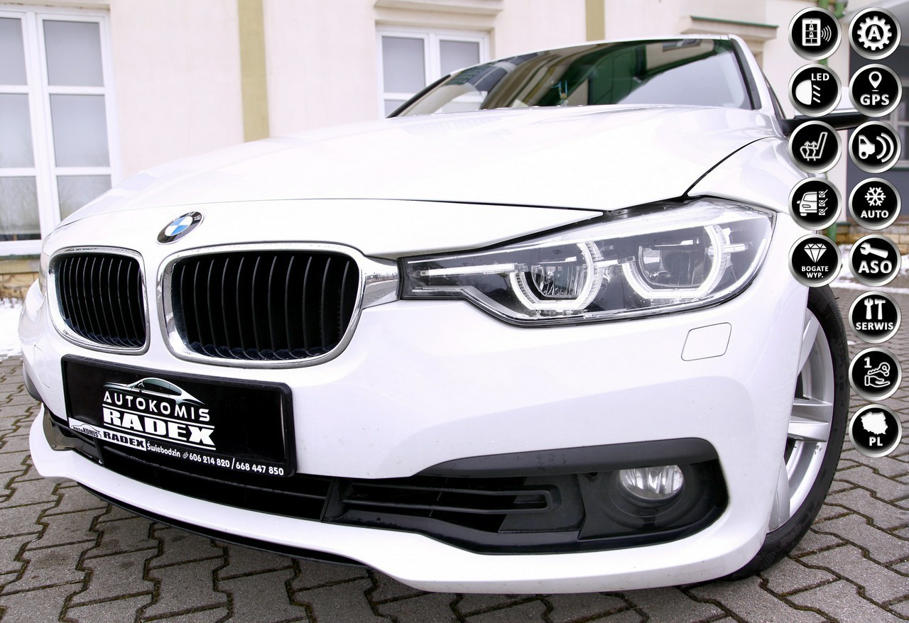 BMW SERIA 3 V (F30/F31/F34) BMW SERIA 3 Automat/FuLLLed/Navi/Parktronic/ Salon PL/Bezwyp/1 Ręka/GWARANCJA