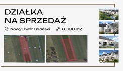 Działka budowlana Nowy Dwór Gdański, ul. Zielona