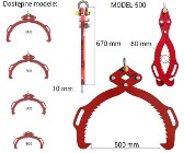 Chwytak do kłód / drewna G-500