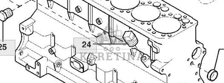John Deere 6068HLA73 6920 6920S Blok Silnika CZĘŚCI RE571651-1