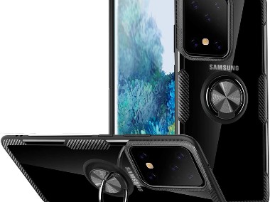 Pancerne Etui plus Ring do Samsung Galaxy S20 Ultra czarny-1