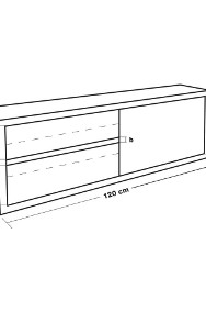 Szafka ścienna stal nierdzewna przesuwne drzwi 120x65x40cm-2