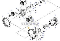 Fendt 414 Vario - zwolnica obudowa osi 404150150010
