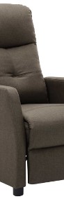 vidaXL Rozkładany fotel masujący, kolor taupe, tapicerowany tkaniną289834-3