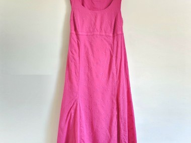 Różowa sukienka Per Una 46 3XL Plus Size róż różowa bawełna haft retro empire-1