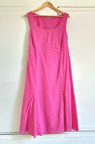 Różowa sukienka Per Una 46 3XL Plus Size róż różowa bawełna haft retro empire-2