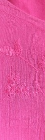 Różowa sukienka Per Una 46 3XL Plus Size róż różowa bawełna haft retro empire-4