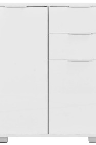 vidaXL Komoda biała na wysoki połysk, 71 x 35 x 76 cm, płyta wiórowa 283715-2