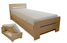 Łóżko na wymiar drewniane