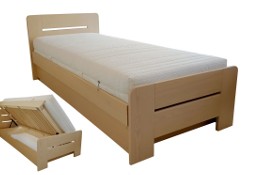 Łóżko na wymiar drewniane