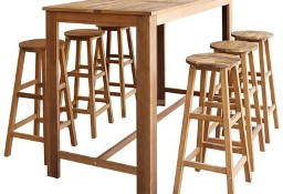 vidaXL Stolik i stołki barowe,7 elementów, lite drewno akacjoweSKU:246670