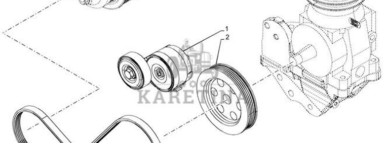 New Holland T6090 T6070 Napinacz pasa 87300104-1