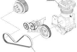 New Holland T6090 T6070 Napinacz pasa 87300104