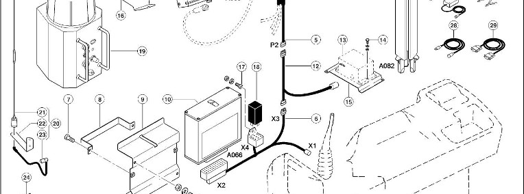 Claas Lexion 600 CZUJNIK 0000151862 (Monitor; outback gps układ kierowniczy)-1