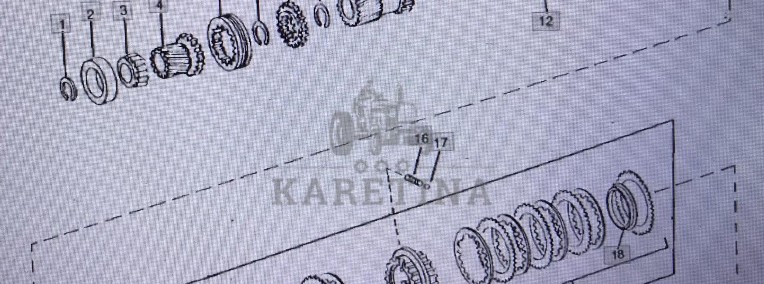 John Deere R69427/wałek zębaty/John Deere 4555/4755/4955 Nr części R69427-1