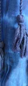 Bluzka Lindex L 40 niebieska na lato boho etno hippie tie dye oversize plus size-3