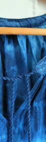 Bluzka Lindex L 40 niebieska na lato boho etno hippie tie dye oversize plus size-4