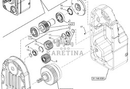 New Holland T6070 Wałek koła zębatego 47491640