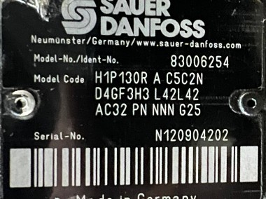 Sauer Danfoss H1P130R AC5C2N D4GF3H3L42L42 AC32PNNNNG25 (83006254) Pompa -2