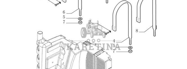 New Holland T6010 Uchwyt 87519071-1