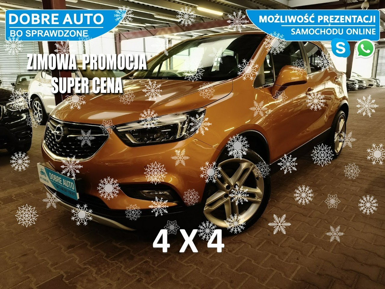 Opel Mokka 1.4 152KM 4x4 Automat, Kamera, Navi, El. Szyberdach, Skóra, HandsFre