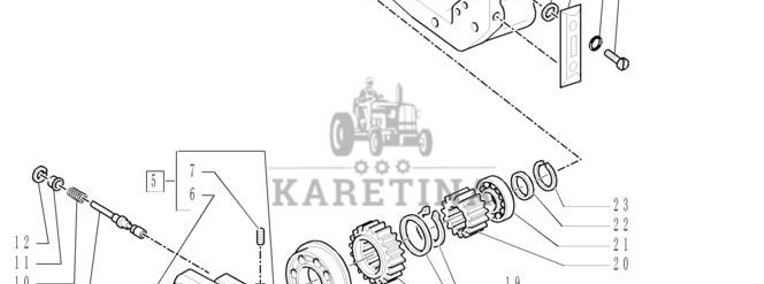 New Holland T6010 Koło zębate 5193955-1