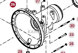 Fendt 414 415 Vario Obudowa Tylnej Osi Zwolnicy 404150150010